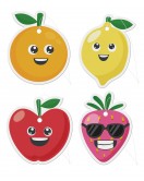  4Pk Fruit Car Air Fresheners