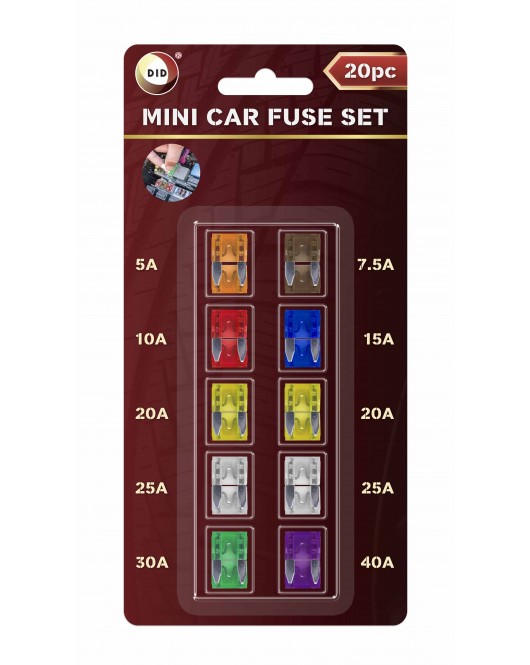 20pc Mini Car Fuse Set