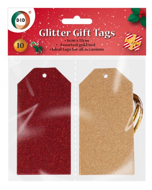 10 Glitter Gift Tags