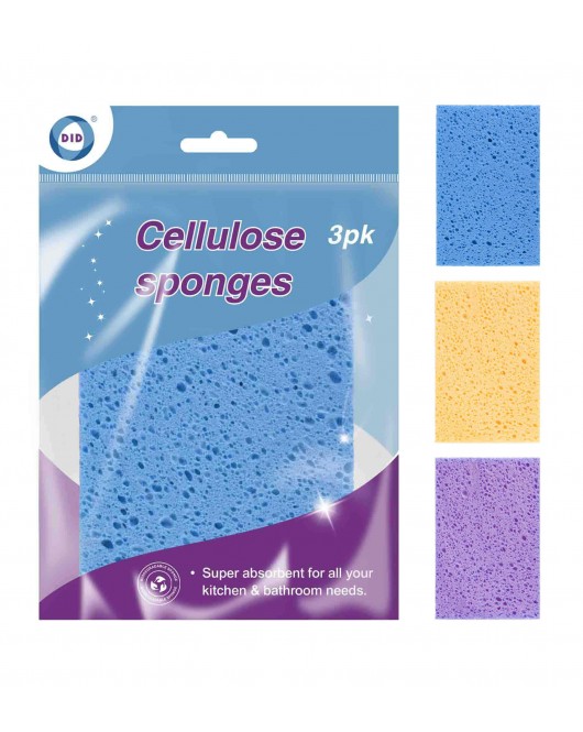 3pc Cellulose Sponges