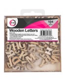 104pc Wooden Letters