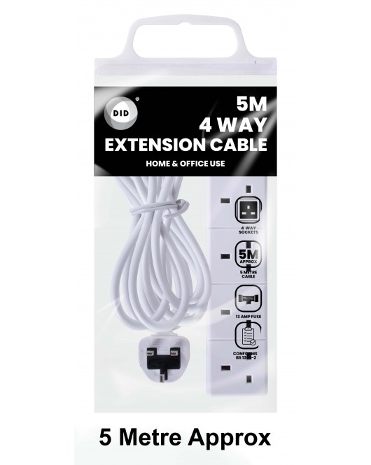 5m 4 Way Extension Cable