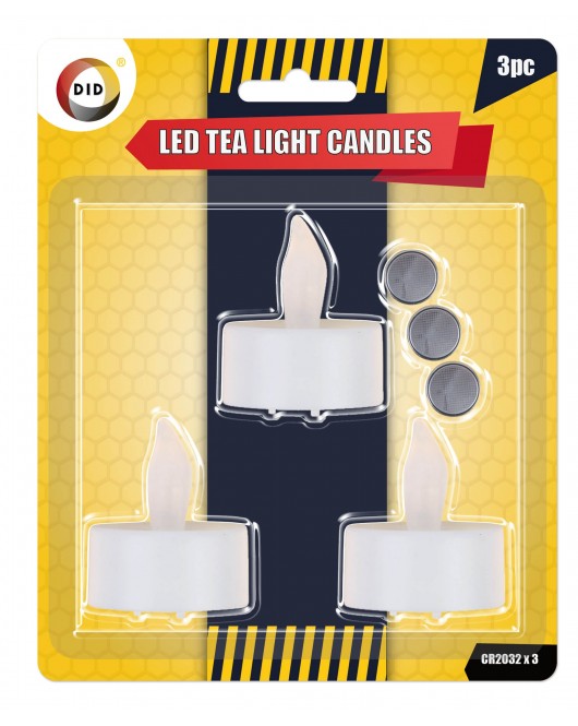 3pc Led Tealight Candles