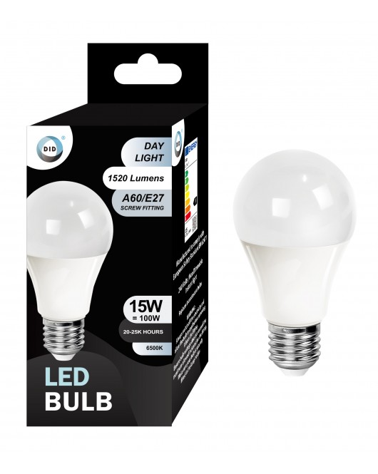 Day Light Led Bulb 15W A60/E27