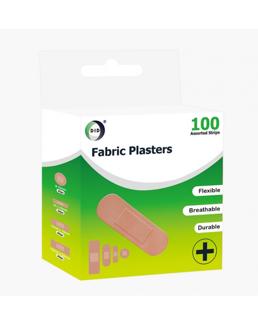 100pc Assorted Fabric Plasters