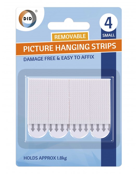 4Pk Small Picture Hanging Strips