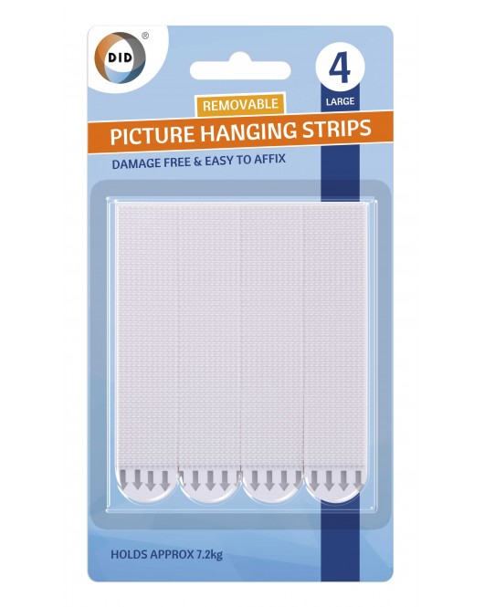 4Pk Large Picture Hanging Strips