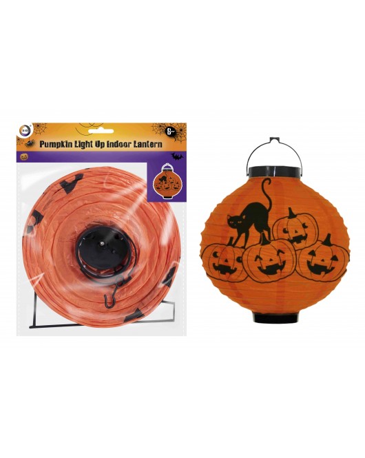 Pumpkin Light Up Indoor Lantern