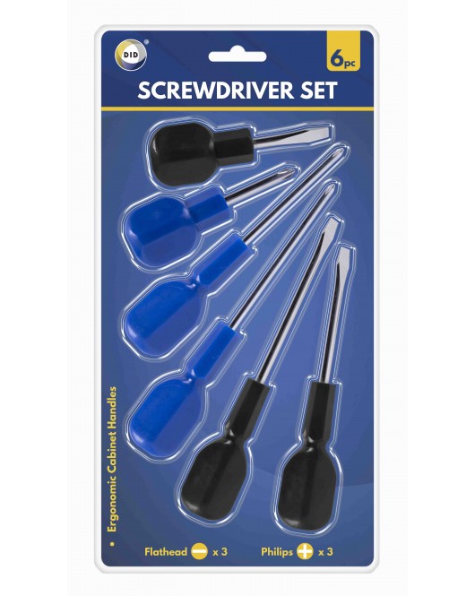 6pc Cabinet Handle Screwdriver Set