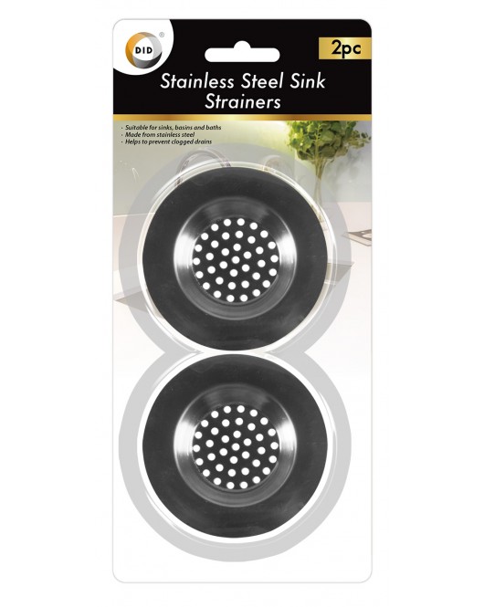 2pc Stainless Steel Sink Strainers