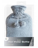 2Litre Hot Water Bottle & Deluxe Plush Cover