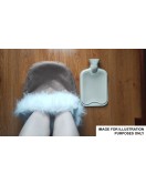 2Litre Hot Water Bottle Suede Thick Plush Foot Warmer