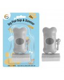 20pc Dog Poop Bags & Dispenser