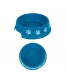 21.5cm 750ml Paw Print Plastic Pet Bowl