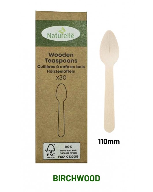 18pc Wooden Tea Spoons