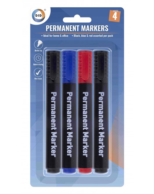 4pc Permanent Markers