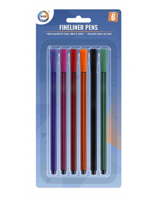 6pc Fineliner Pens