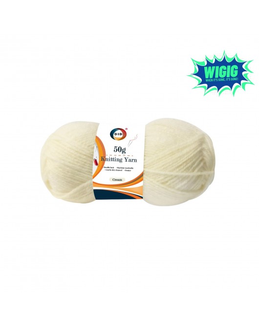 50g Knitting Yarn - Cream