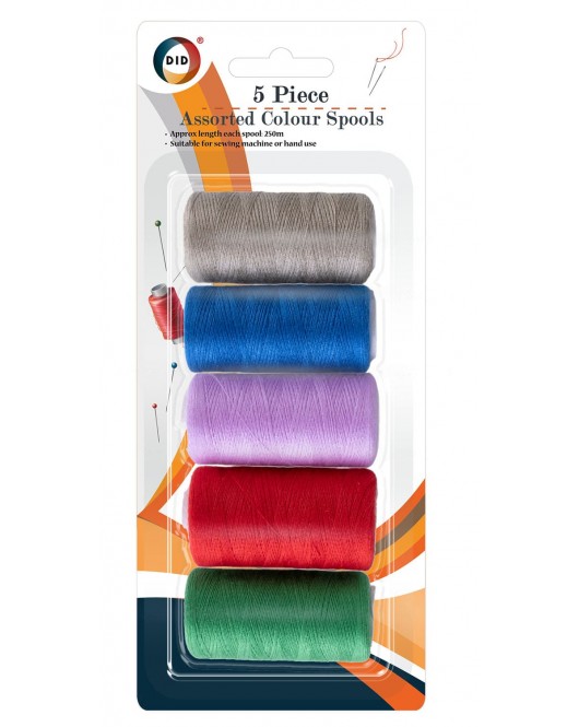 5pc Assorted Colour Spools