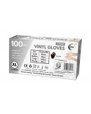 100pc x-Large Powder Free Clear Vinyl Gloves