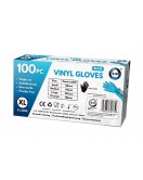 100pc x-Large Powder Free Blue Vinyl Gloves