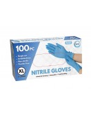 100pc x-Large Powder Free Blue Nitrile Gloves