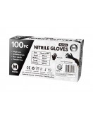 100pc Medium Powder Free Black Nitrile Gloves